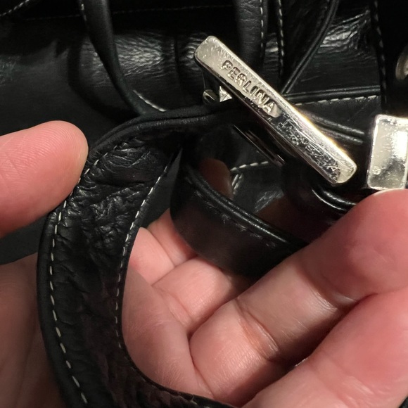 Black soft leather backpack by Perlina👍🌹💥 - Picture 4 of 4